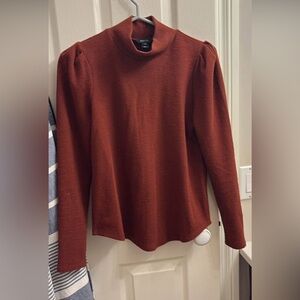 RW&CO. Women's Brick Red Turtleneck Sweater